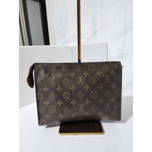 Authentic Louis Vuitton Vintage Monogram Pochette Brown - Picture 9 of 11